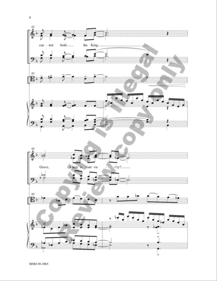 There's a Sunday Coming Soon 4-Part scores gallery preview page 7