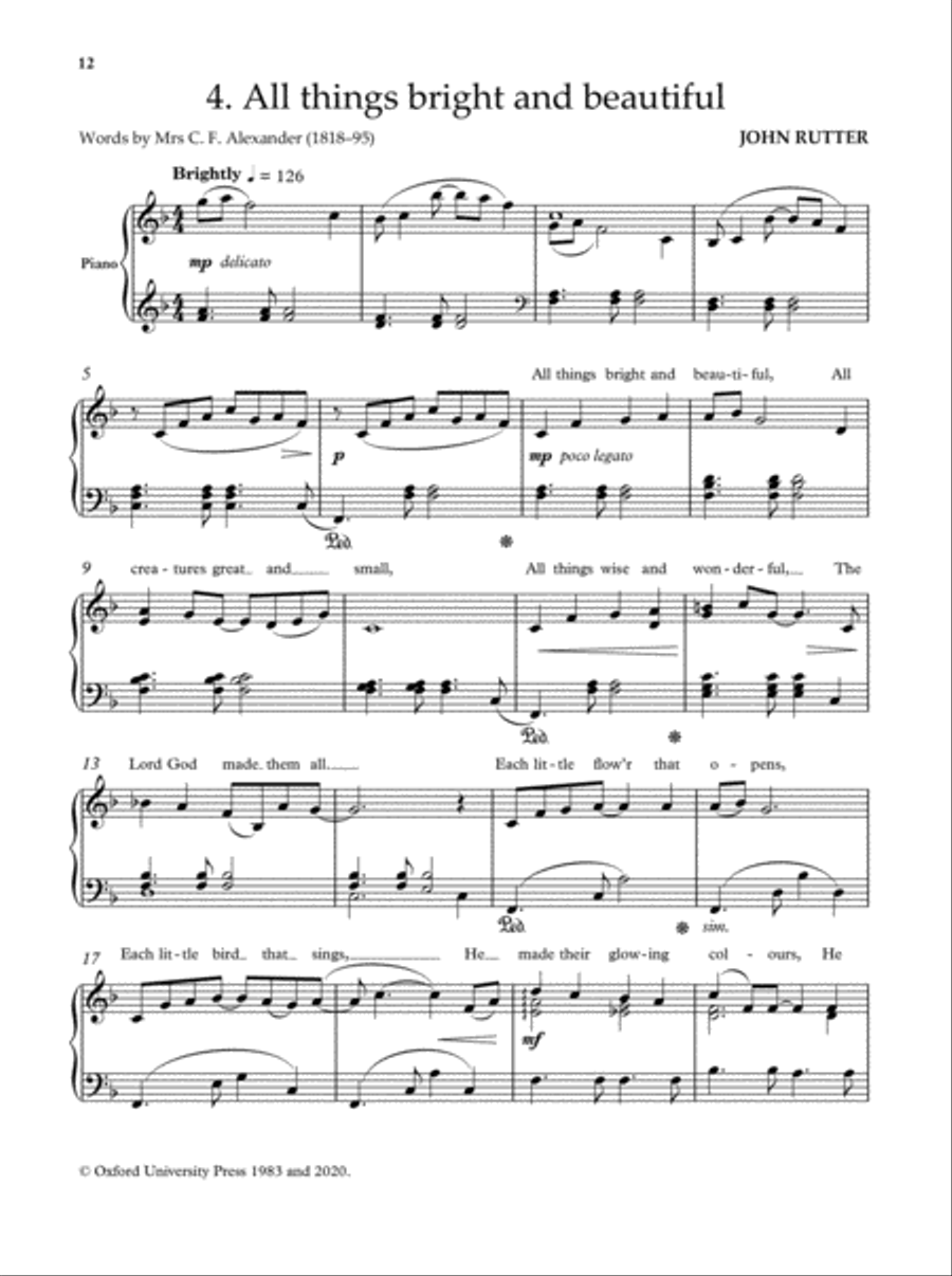 The John Rutter Piano Album Piano Solo scores gallery preview page 5