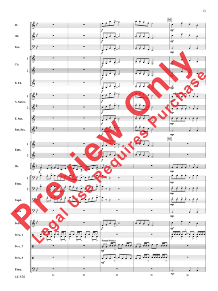 Zeeland Zeeland Concert Band scores gallery preview page 33