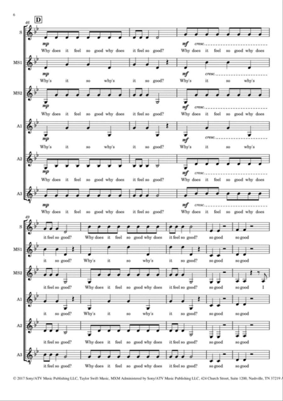 I Did Something Bad SSAA scores gallery preview page 6