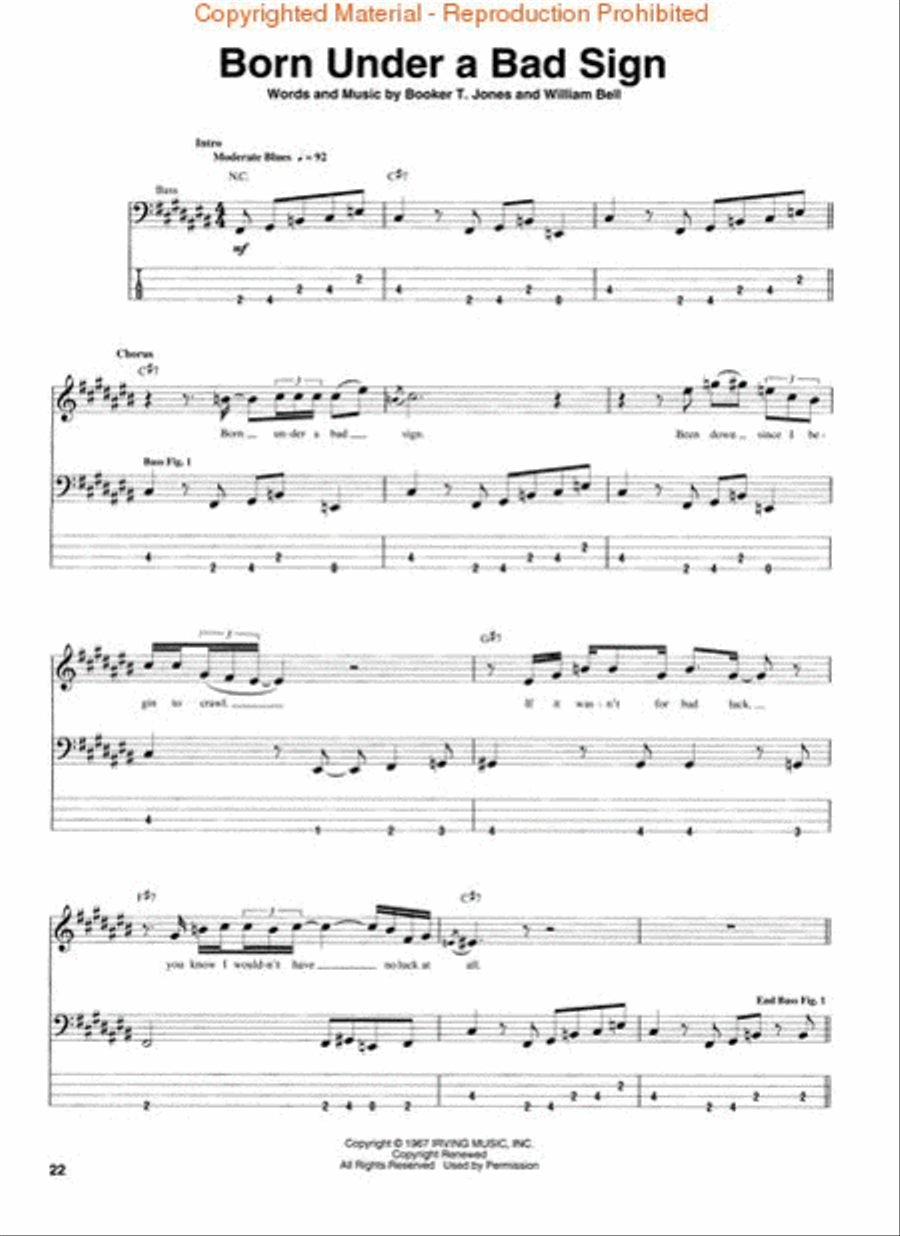 R&B Bass Bible Bass Guitar Tablature scores gallery preview page 4