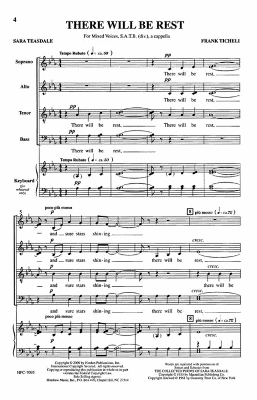There Will Be Rest There Will Be Rest Divisi scores gallery preview page 2