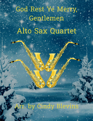 God Rest Ye Merry, Gentlemen, Alto Sax Quartet