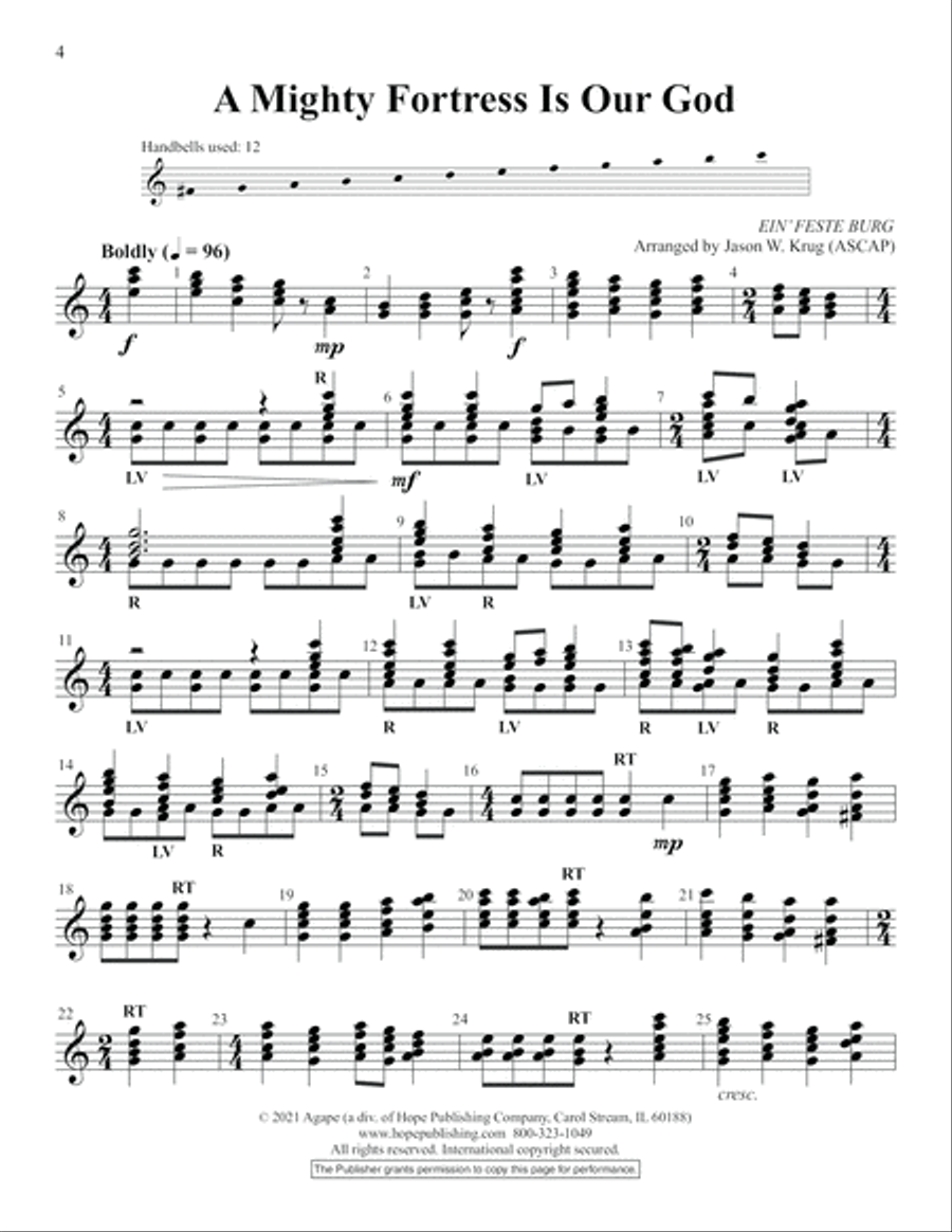 Small But Mighty Vol 1 for 12 Bells Handbell Choir scores gallery preview page 4