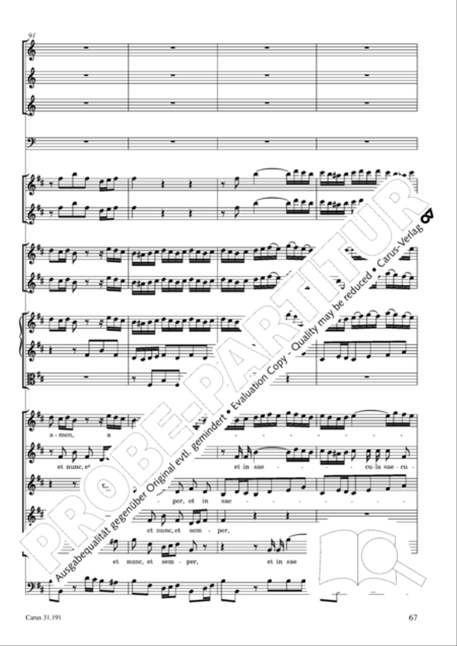 Gloria in excelsis Deo SSATB scores gallery preview page 67