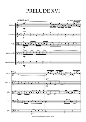 PRELUDE AND FUGUE XVI FOR STRING ORCHESTRA