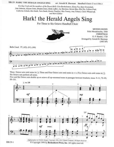 Hark! the Herald Angels Sing image number null