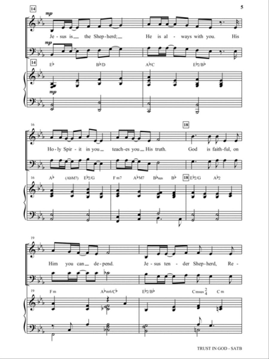 Trust In God Trust In God 4-Part scores gallery preview page 3
