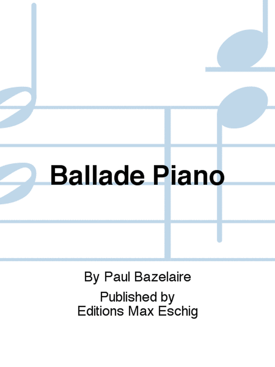 Ballade Piano