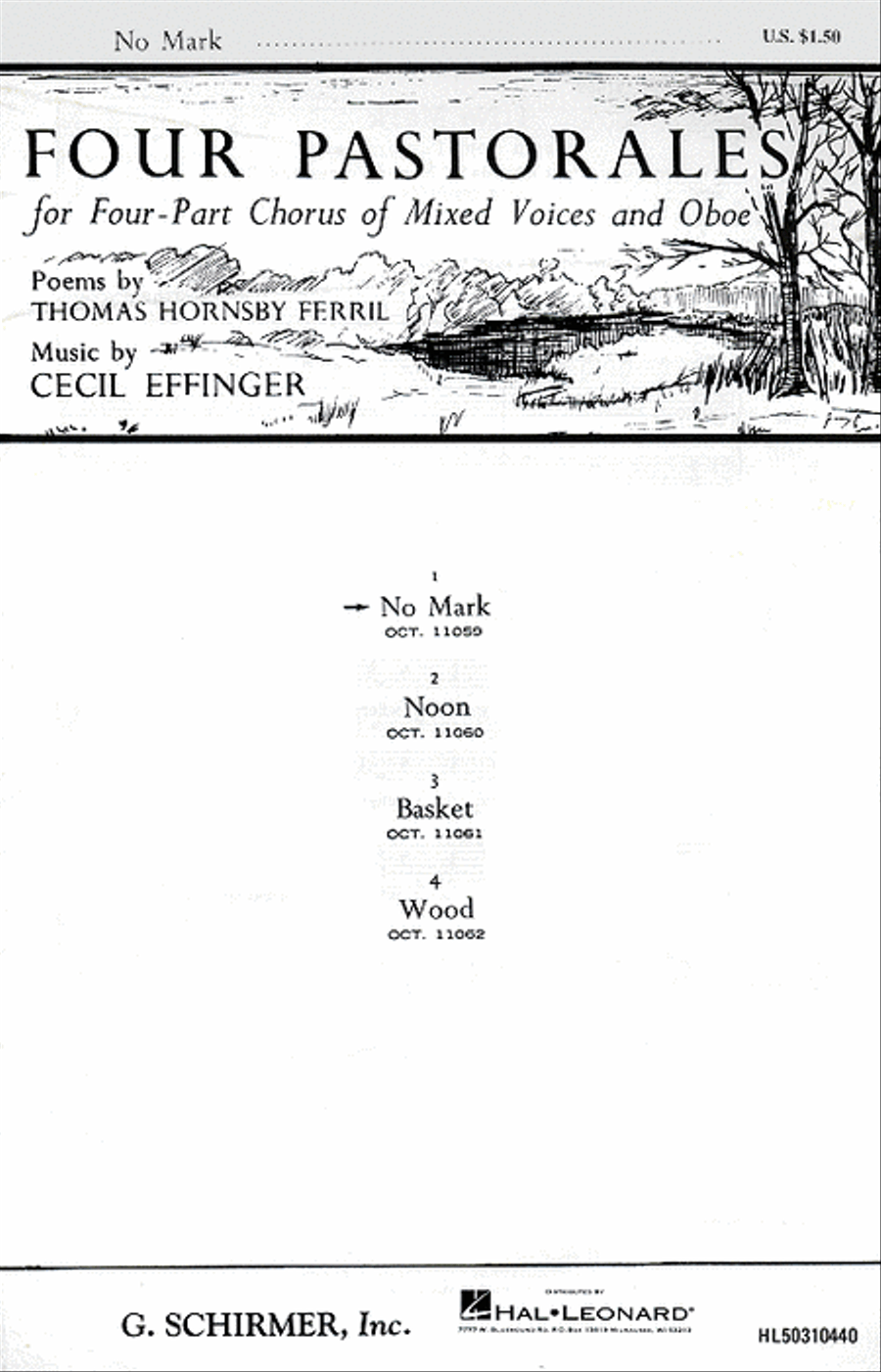 No Mark Four Pastorales No Mark Four Pastorales 4-Part scores gallery preview page 1
