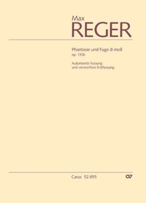 Book cover for Reger: Fantasia and Fugue D minor op. 135b