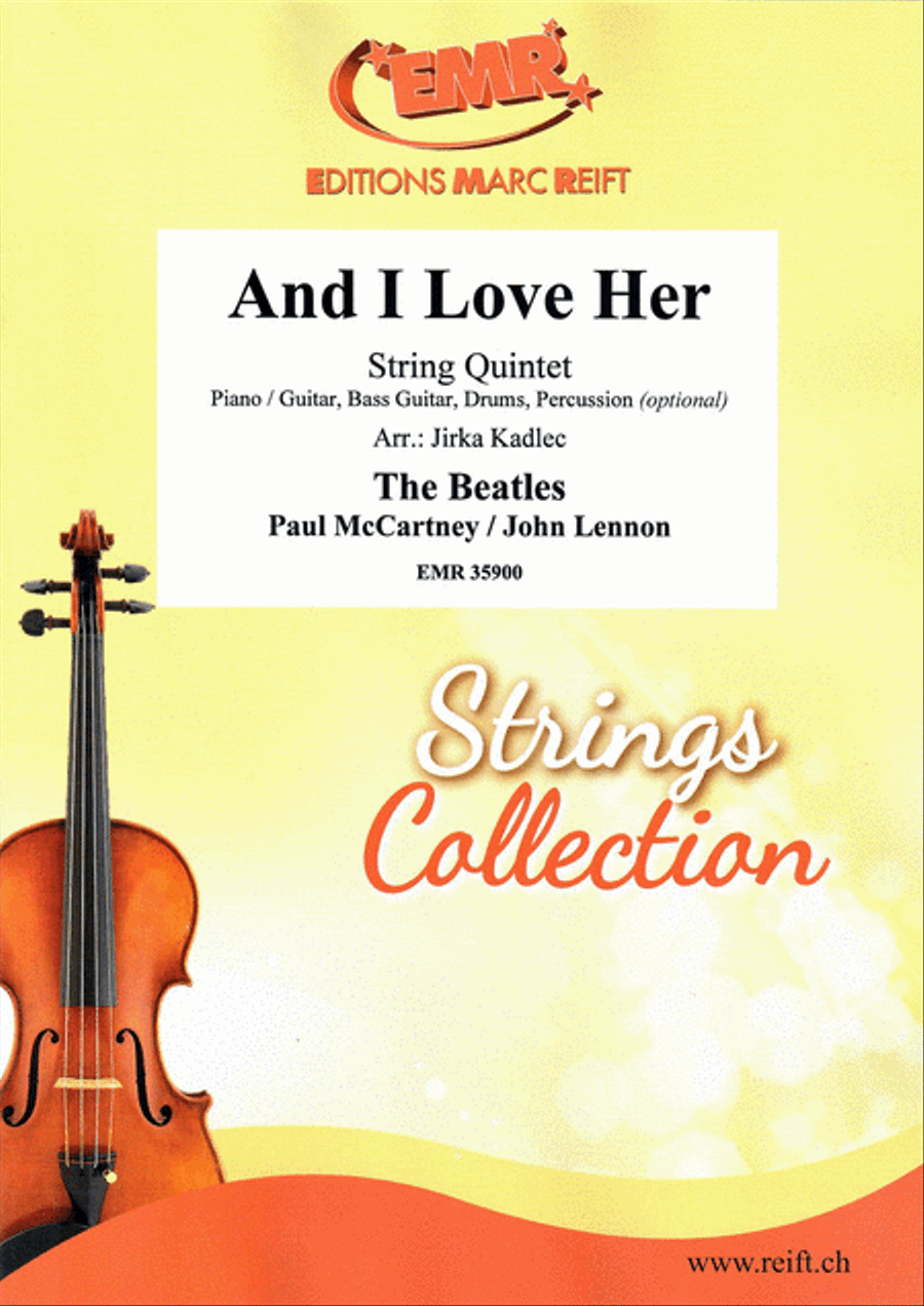 And I Love Her String Quintet scores gallery preview page 1