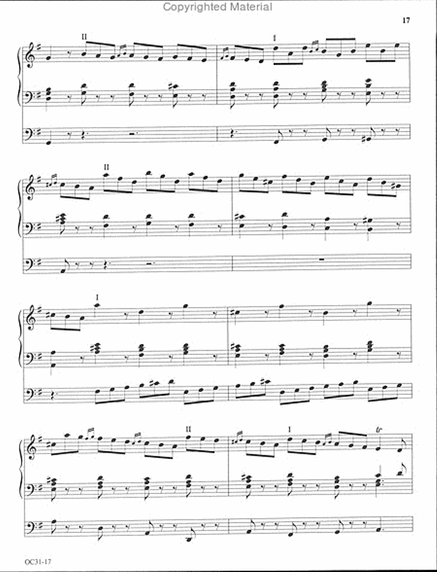 A Time to Dance: Baroque Gigues for Organ Organ Solo scores gallery preview page 11