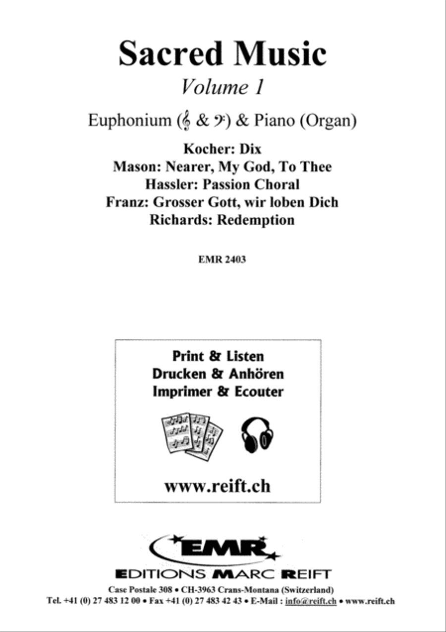 Sacred Music Volume 1 Euphonium scores gallery preview page 2