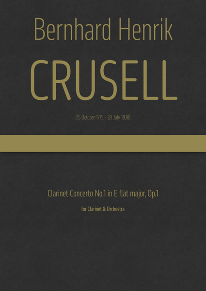 Crusell - Clarinet Concerto No.1 in E flat major, Op.1 image number null