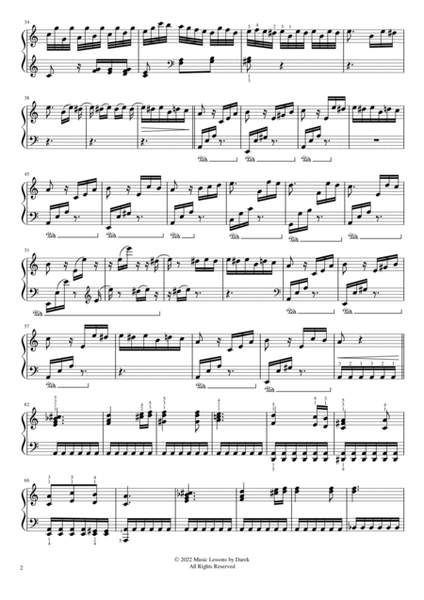 Für Elise (HARD PIANO) Bagatelle No. 25 in A minor (WoO 59, Bia 515) [Ludwig van Beethoven] image number null