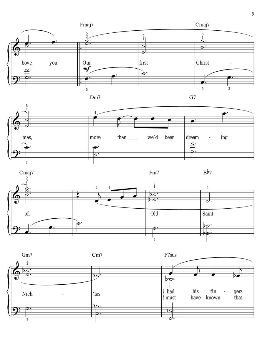 It Must Have Been The Mistletoe (Our First Christmas) (arr. Phillip Keveren) Voice scores gallery preview page 3