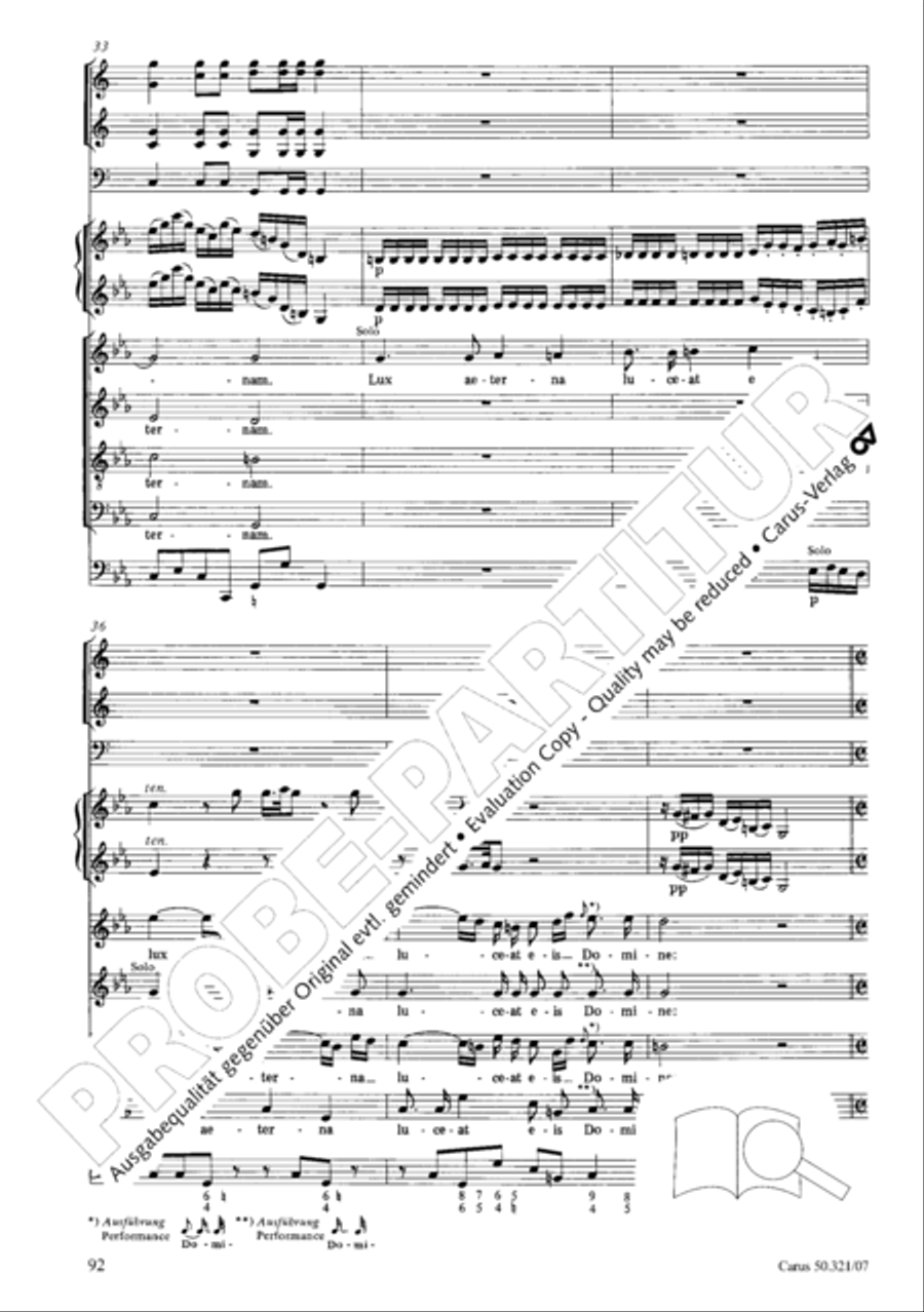 Requiem in C minor Requiem in C minor 4-Part scores gallery preview page 99