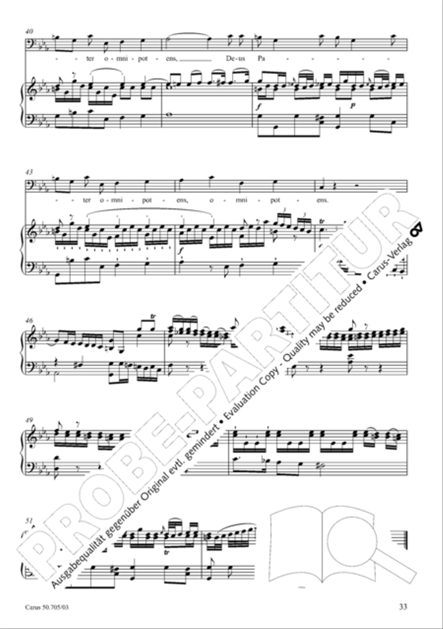 Missa in g. Hasse-Werkausgabe IV/3 4-Part scores gallery preview page 42