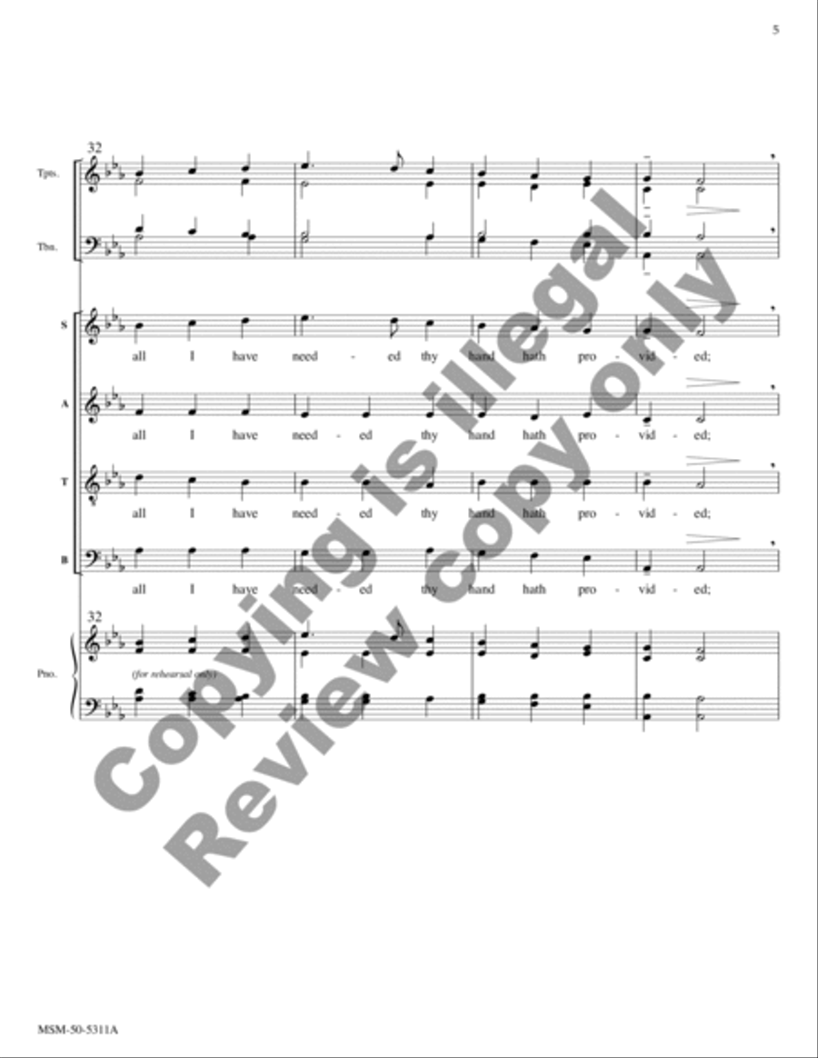 Great Is Thy Faithfulness (Full Score) Choir scores gallery preview page 17