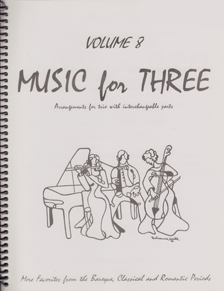 Book cover for Music for Three, Volume 8, Part 2 - Clarinet