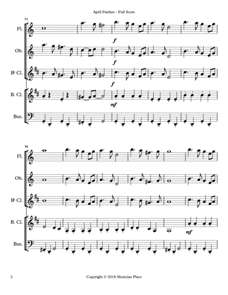 April Fanfare - Score & Parts image number null