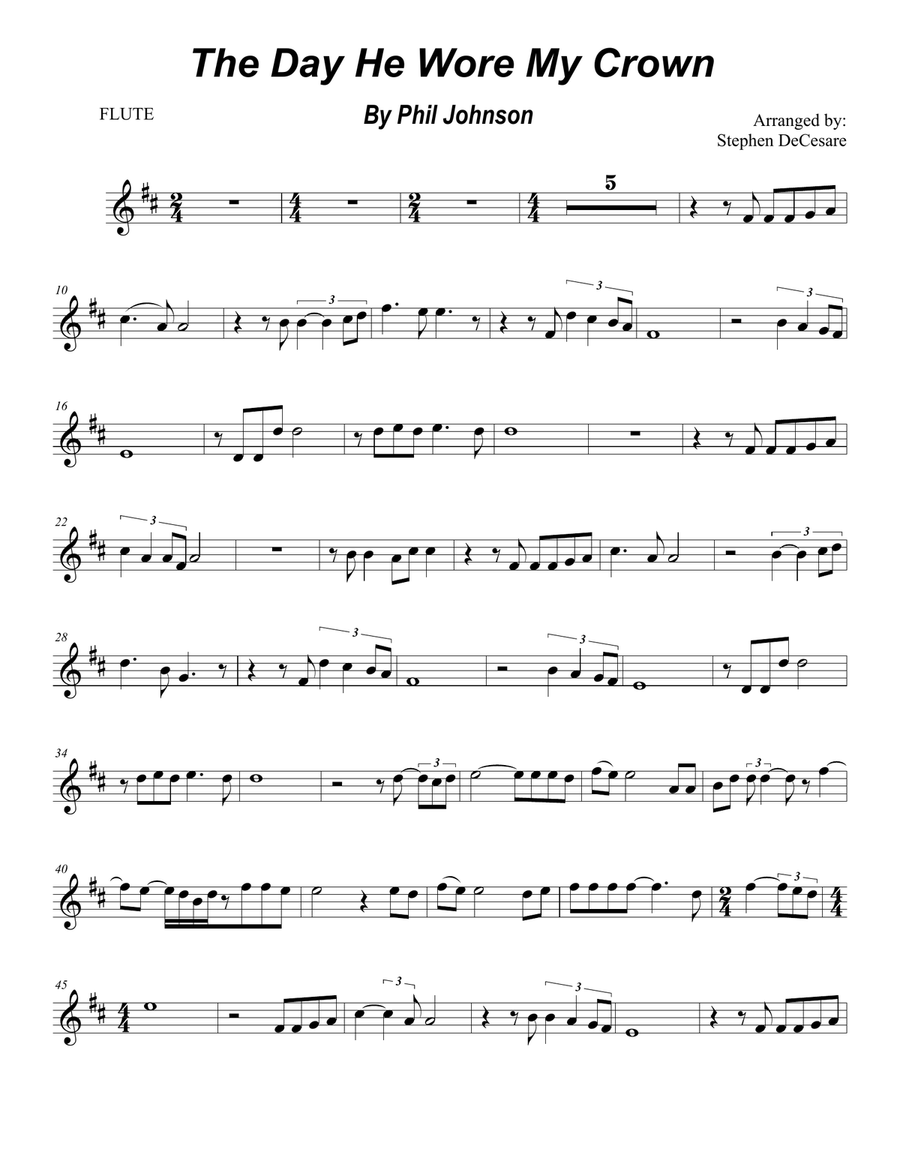 The Day He Wore My Crown Woodwind Duet scores gallery preview page 5