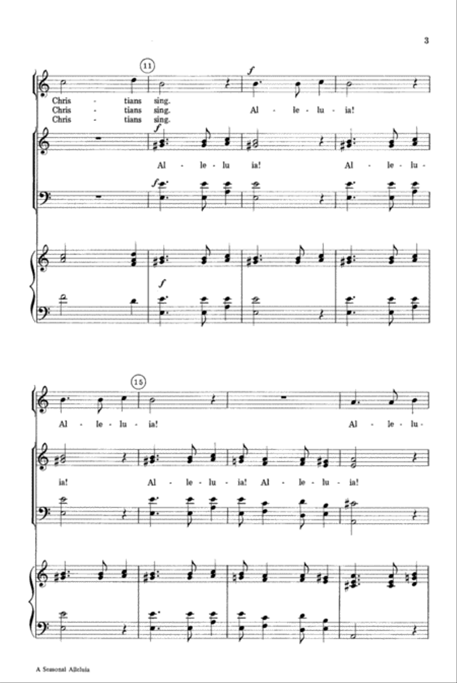 A Seasonal Alleluia A Seasonal Alleluia 4-Part scores gallery preview page 3