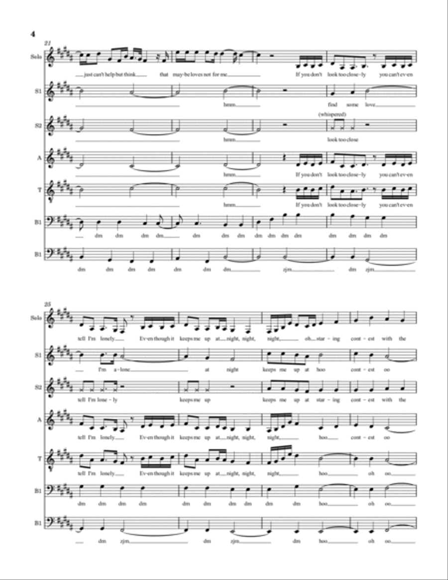 Intrusive Thoughts Divisi scores gallery preview page 4