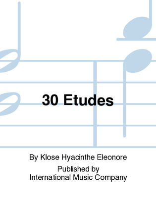 Book cover for 30 Etudes