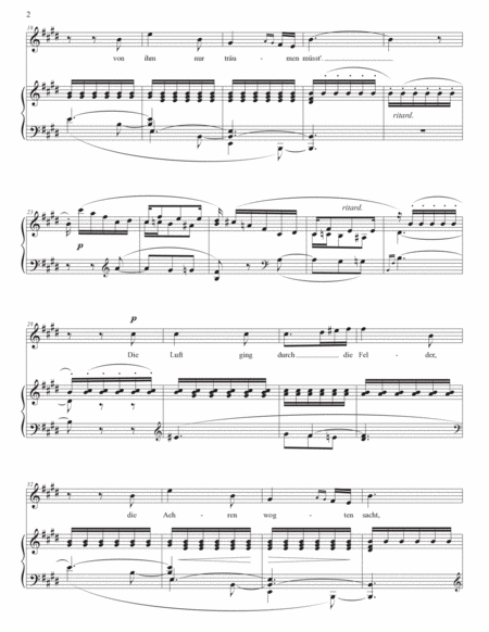 SCHUMANN: Mondnacht, Op. 39 no. 5 (transposed to E major)
