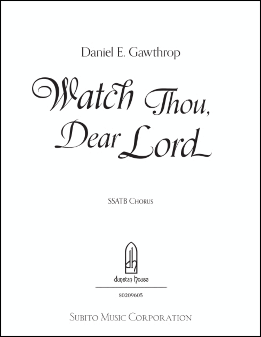 Watch Thou, Dear Lord