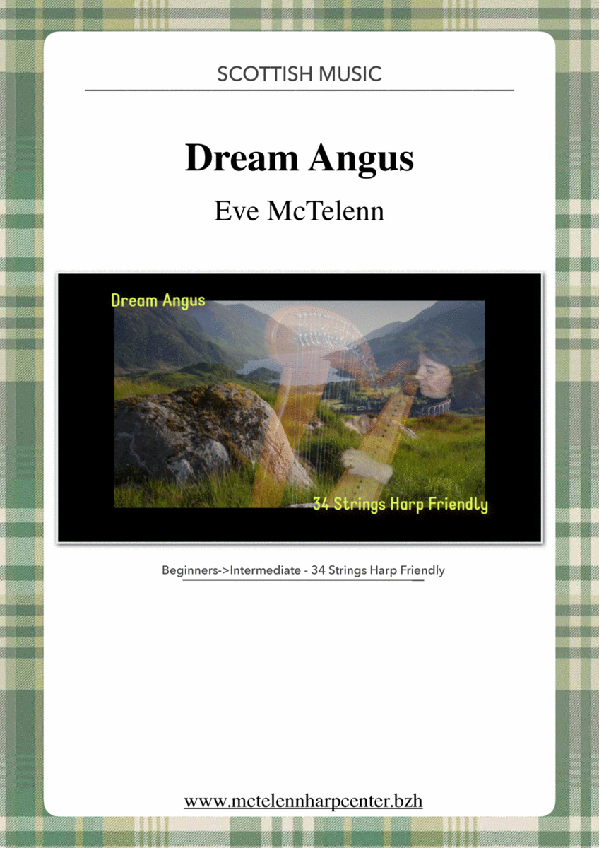 Dream Angus - beginner & 34 String Harp | McTelenn Harp Center image number null