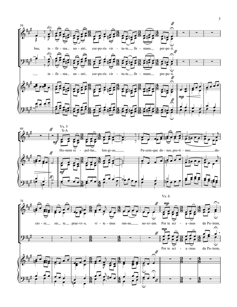 Veni Creator Spiritus 4-Part scores gallery preview page 3