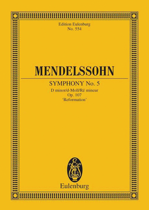 Book cover for Symphony No. 5 in D Minor, Op. 107 "Reformation"