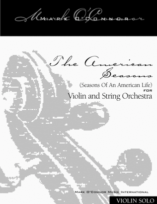 Book cover for The American Seasons (violin solo part – violin and string orchestra)
