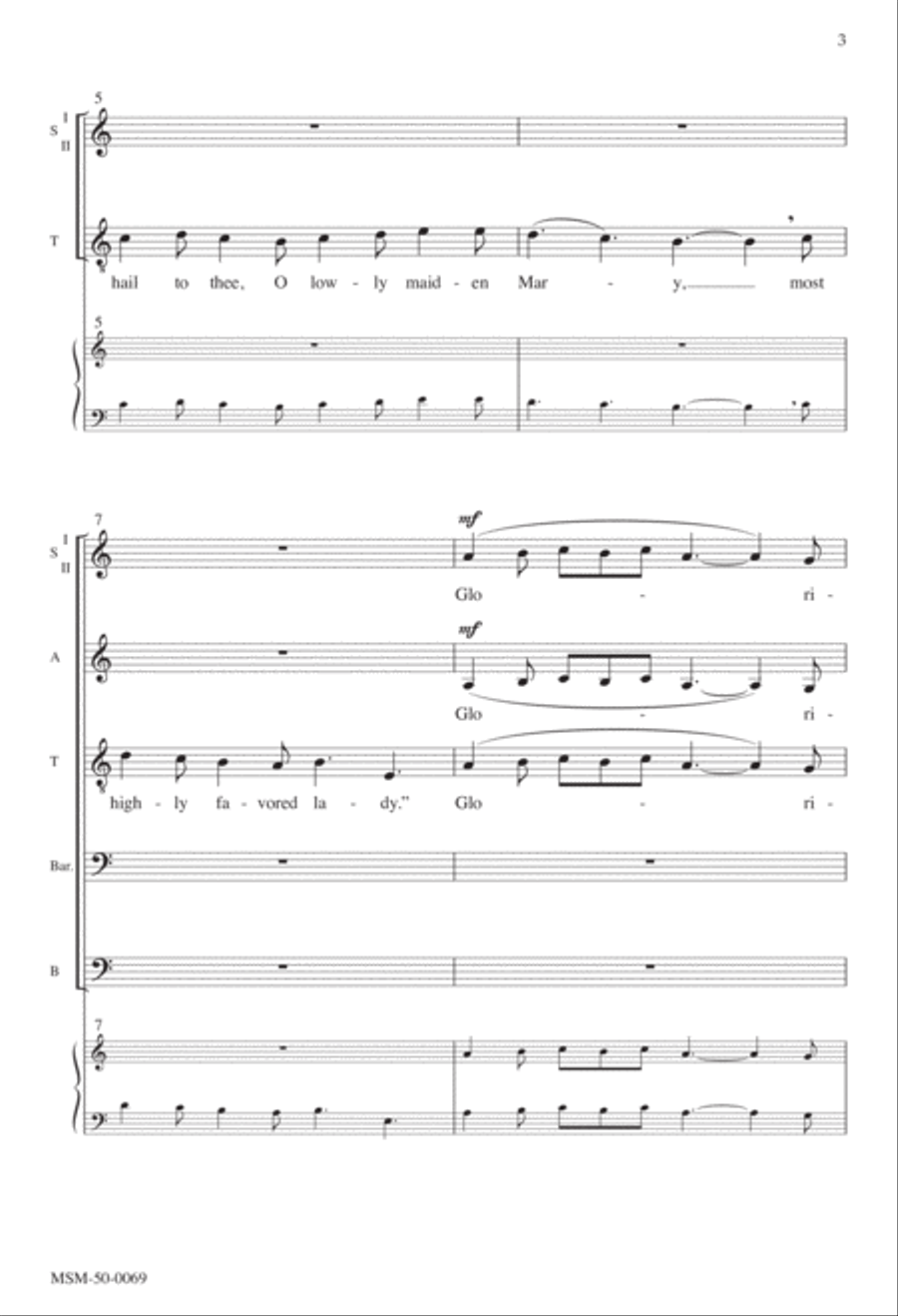 Gabriel's Message A Cappella scores gallery preview page 2
