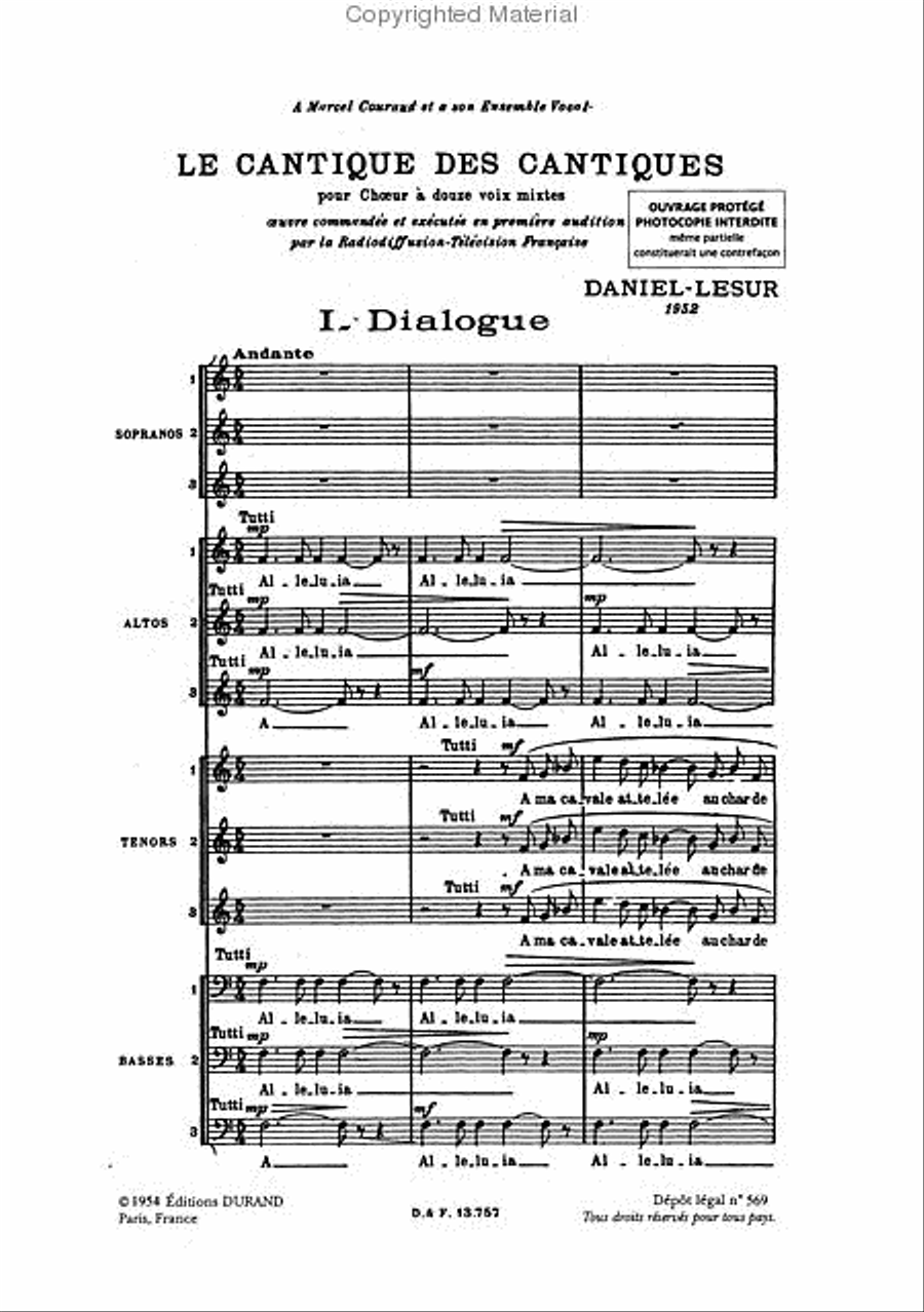 Le Cantique des Cantiques A Cappella scores gallery preview page 2