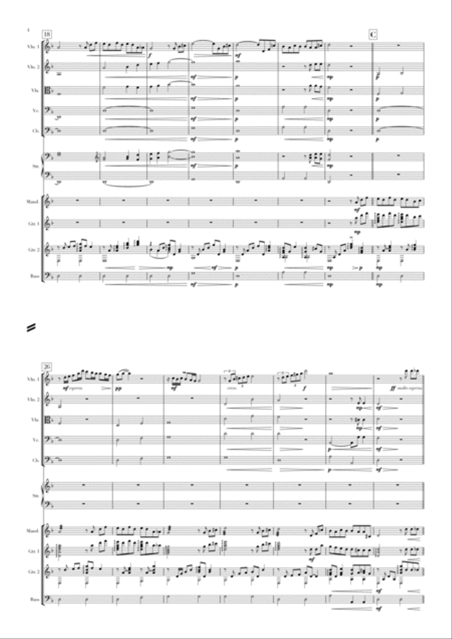 The Godfather (love Theme) Large Ensemble scores gallery preview page 4