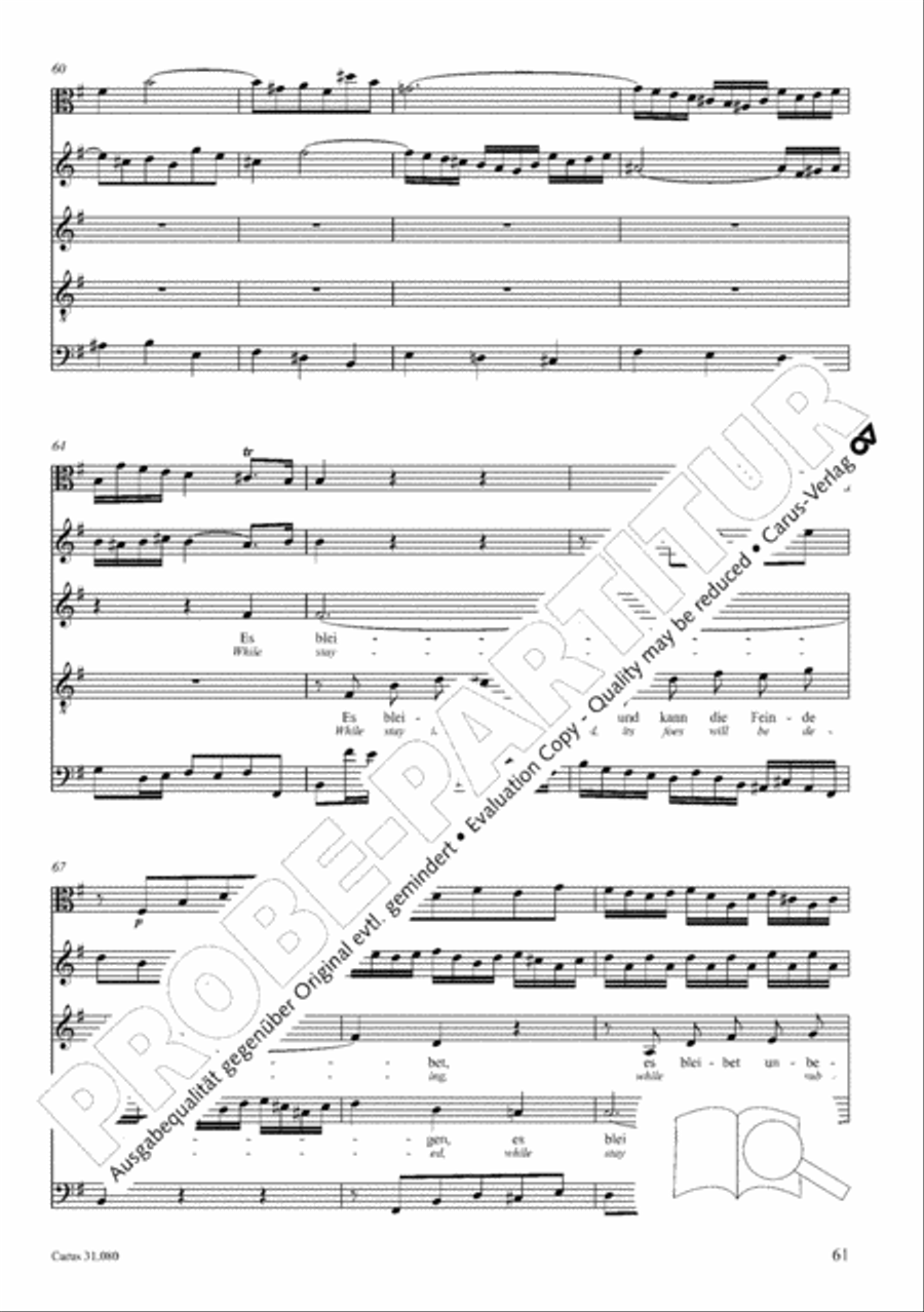 A mighty fortress is our God (Ein feste Burg ist unser Gott) 4-Part scores gallery preview page 62