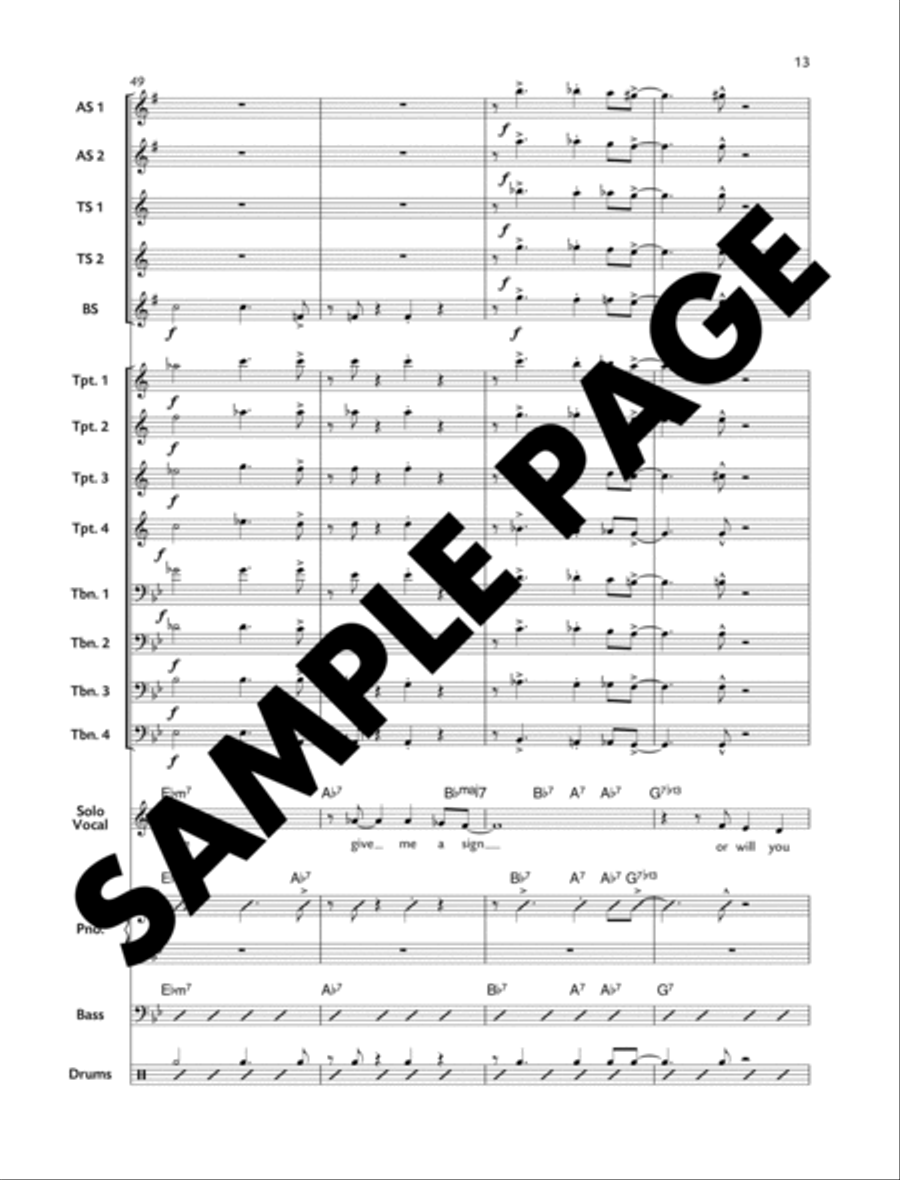 Cupid's Arrow Cupid's Arrow Jazz Ensemble scores gallery preview page 13