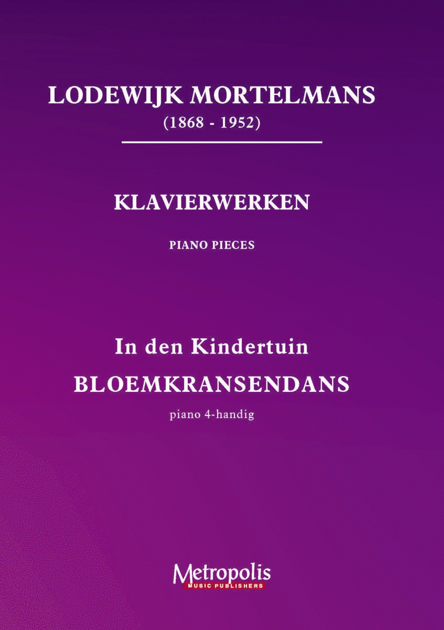 In den Kindertuin - Bloemkransendans for Piano Four Hands 1 Piano, 4-Hands scores gallery preview page 1