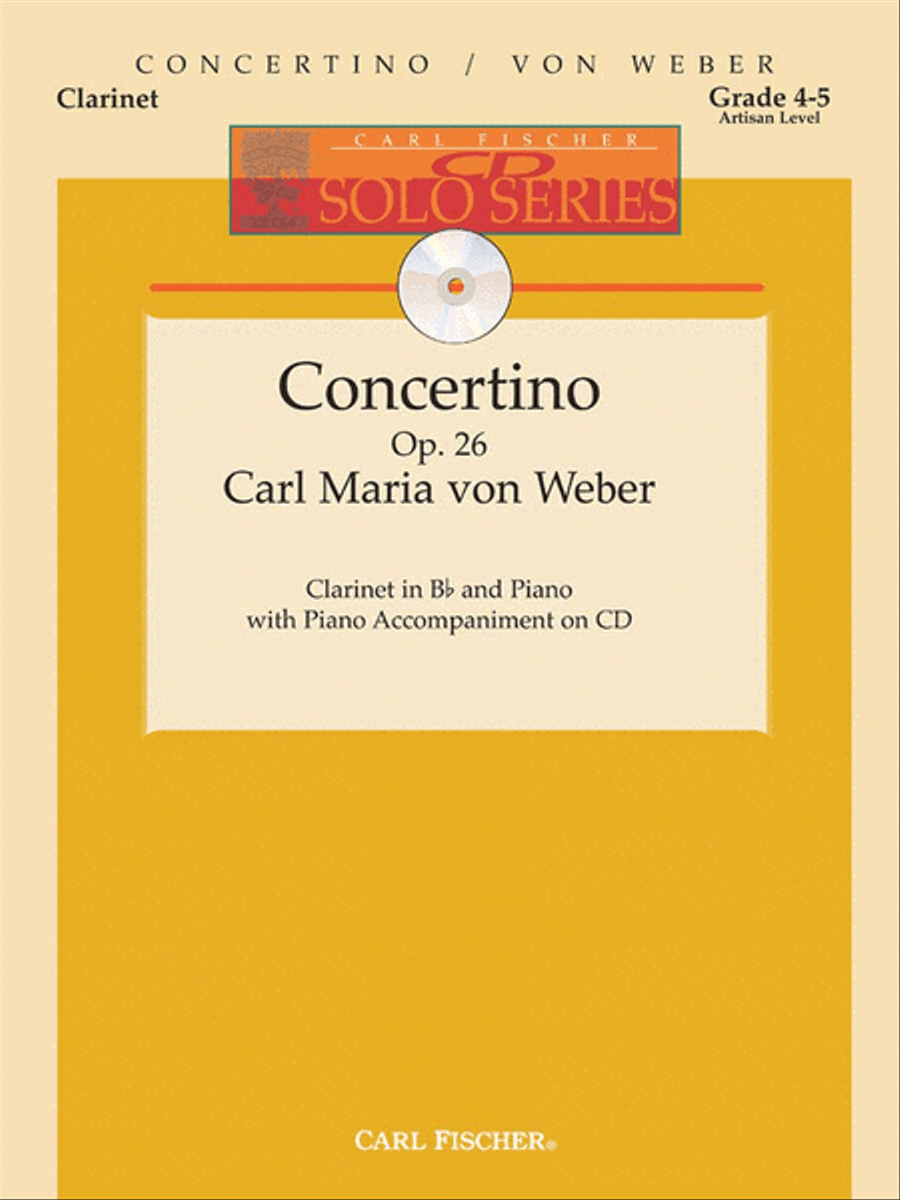 Concertino B-Flat Clarinet scores gallery preview page 1