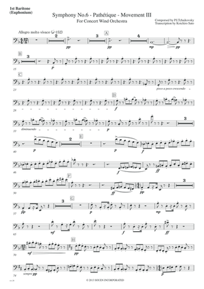 Symphony No.6 Pathetique Movement III [Parts] 1st,2nd Baritone(Euphonium)