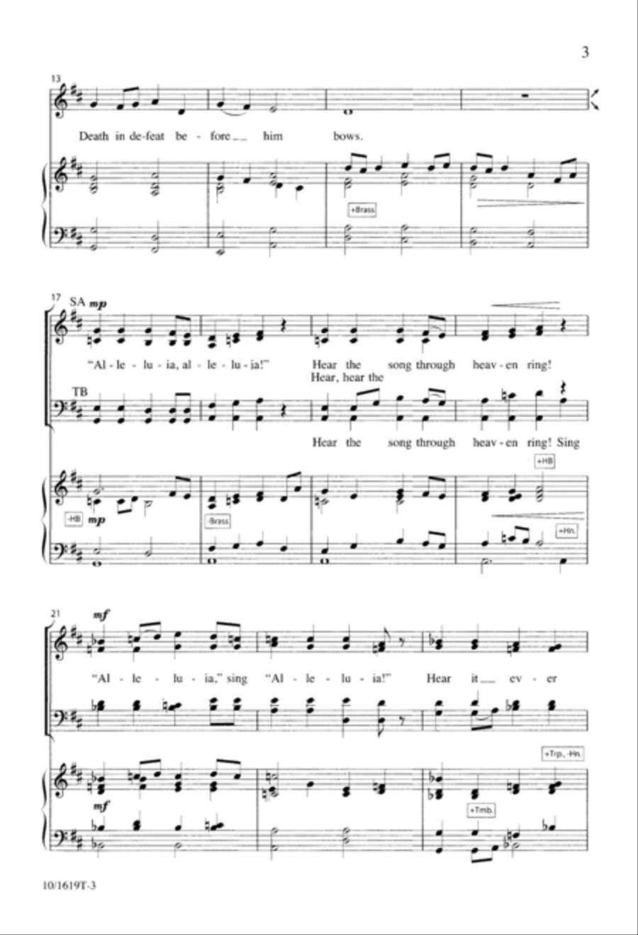 Easter Day Breaks, Christ Arises! 4-Part scores gallery preview page 3