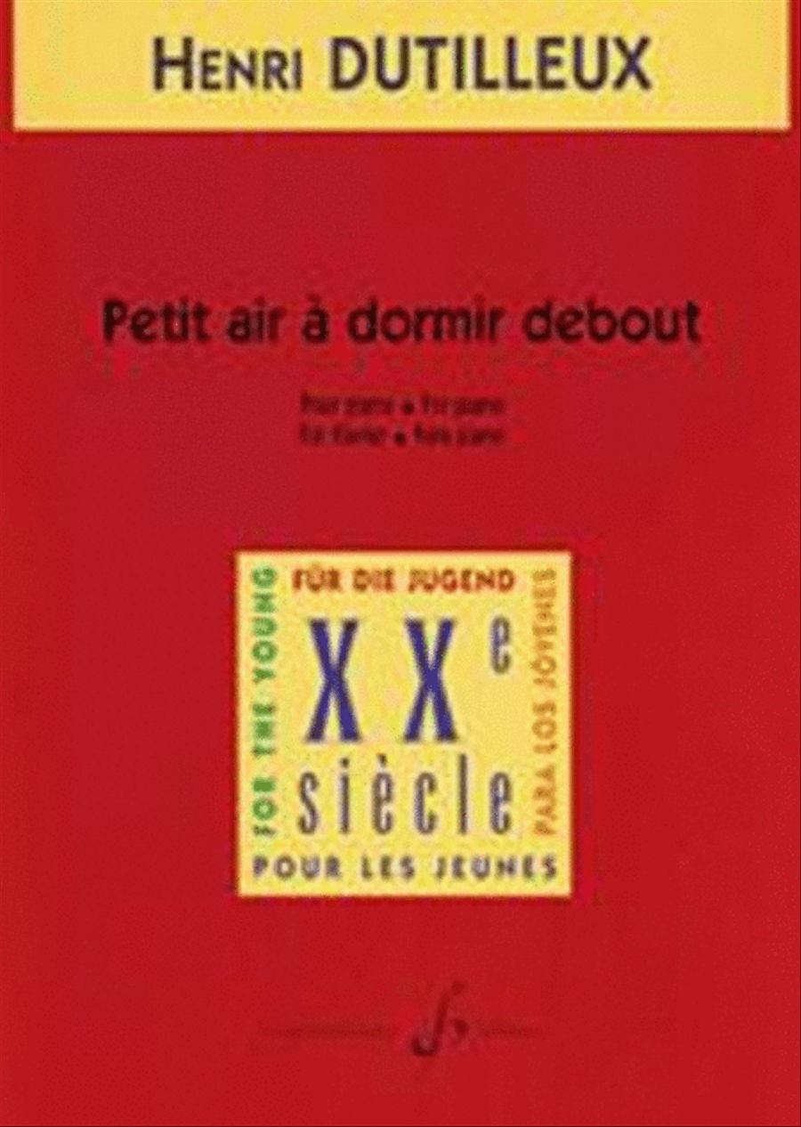 Petit Air A Dormir Debout Chamber Music scores gallery preview page 1