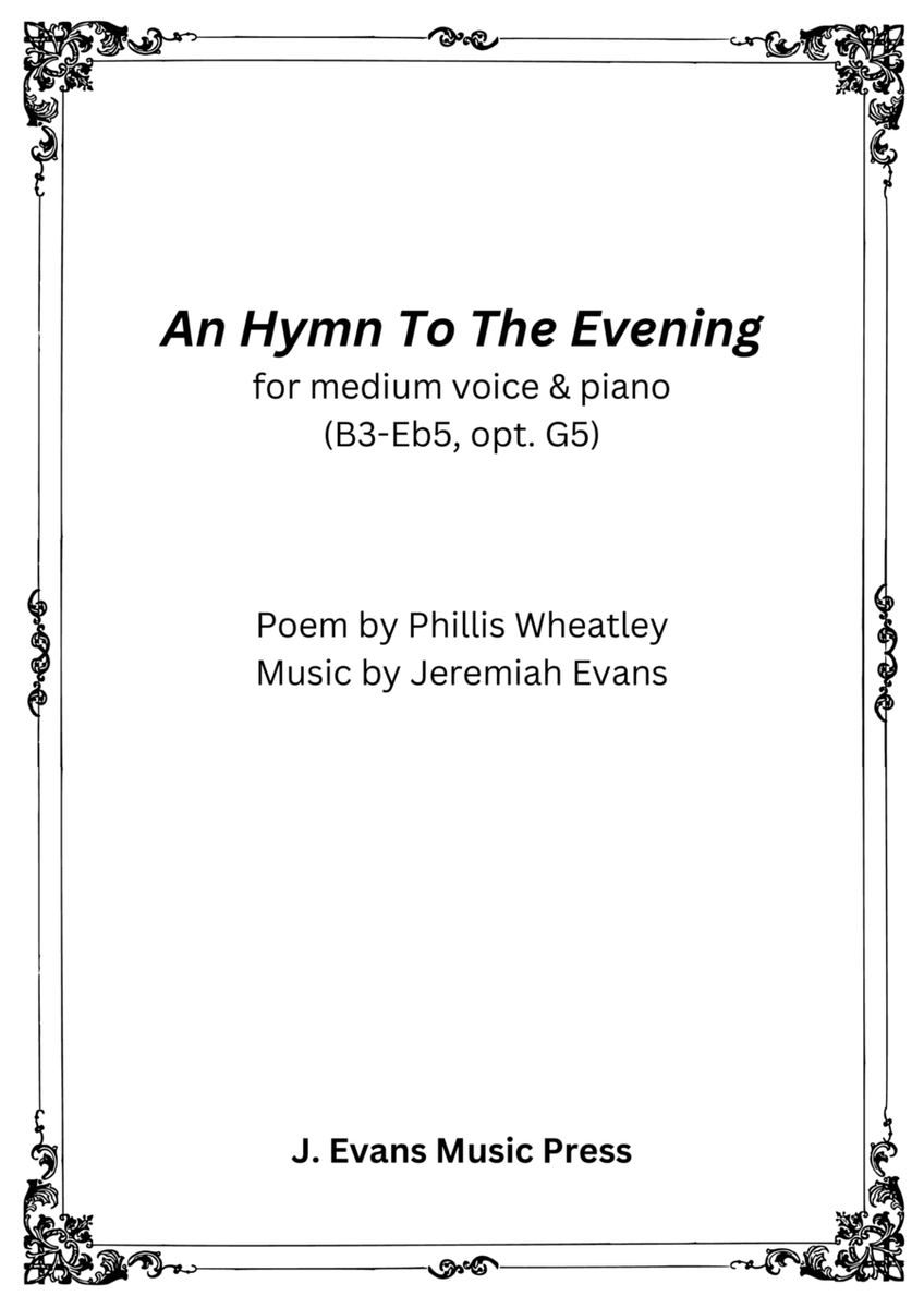 An Hymn to the Evening image number null