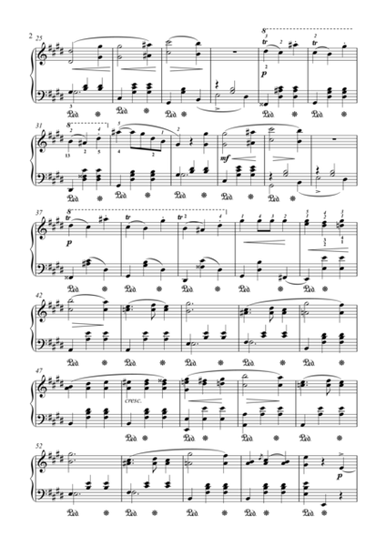 Chopin, Valse E major (KK IVa Nr. 12)