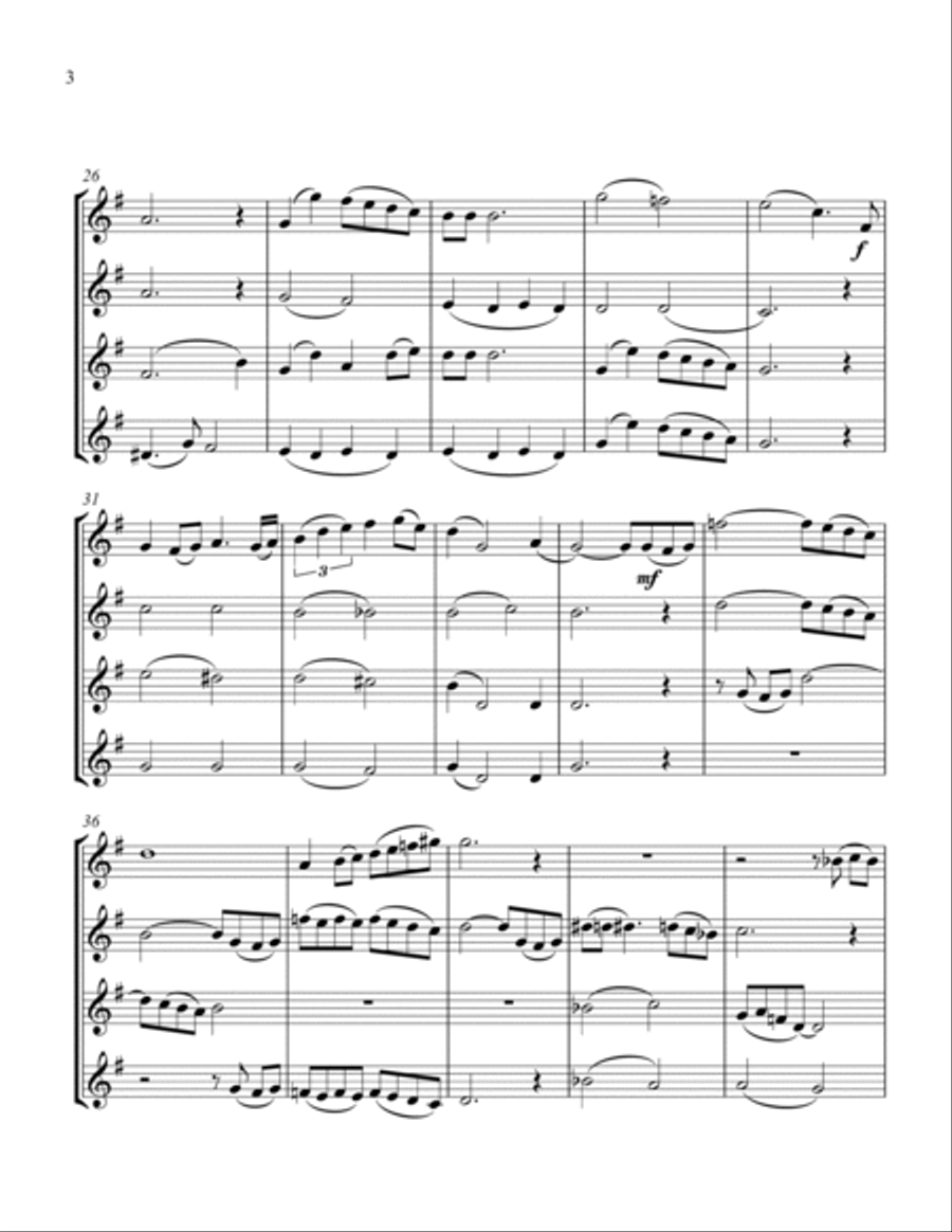 The Christmas Song (Chestnuts Roasting On An Open Fire) String Quartet scores gallery preview page 4