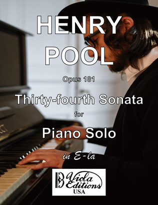 Opus 181, Thirty-fourth Sonata for Piano Solo